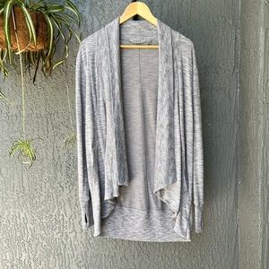 athleta XS gray heather drape cardigan GUC